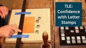 The Leather Element: Confidence with Letter Stamps - YouTube