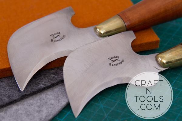 Vergez Blanchard Hawkbill Knife with Two Sharp Edges | Wooden handles