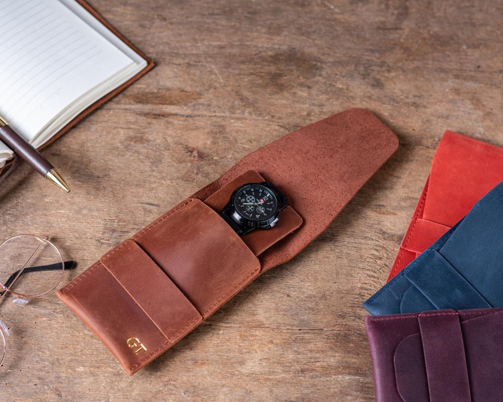 Leather Watch Pouch - Etsy