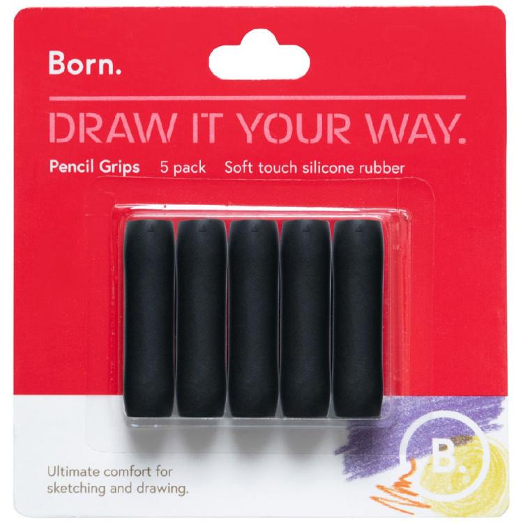 BO5PGRIPBK_born_pencil_grips_black_5_pac