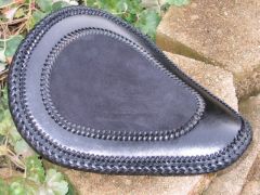 Braided Leather Laced Seat with Inlay