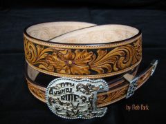 Trophy Style Belt with tapered billets