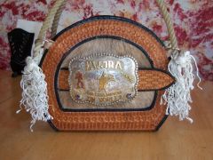 Rope bag purse back with buckle