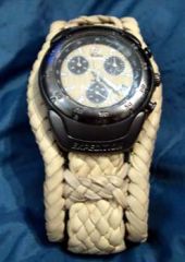 Braided watch strap