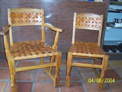 Leather strap Chairs