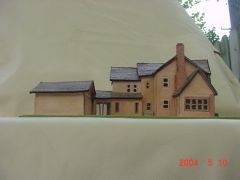 Side view of model