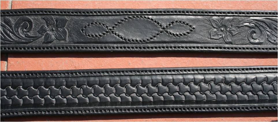 Black Veg Tan Belts