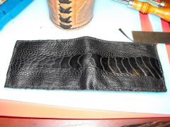 Ostrich Leather wallet.