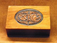 Leather & Wood - Business Card Box