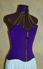 Corset front, purple