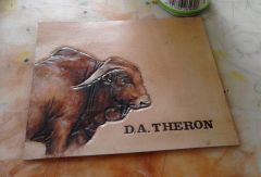 Afrikaner bull. Just to show that I do carving, not only painting...