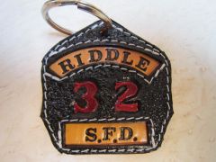 Miniature Firefighter Helmet Shields Key FOB