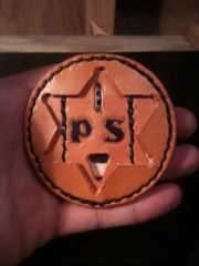 Leather badge holder