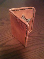 Leather badge/ID wallet