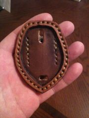 Leather badge holder