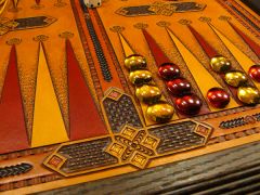 Ornamental tabletop Backgammon board, ver. 2