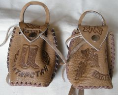 Souvenir leather bag from Tatarstan.