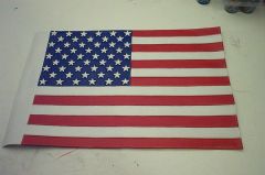 flag painted