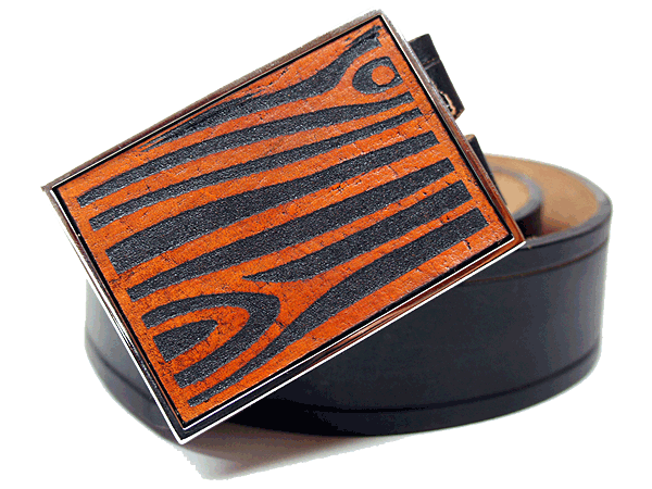 Inlay Leather Belt Buckles