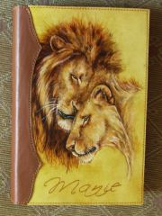 Bible cover. Another lion :-)