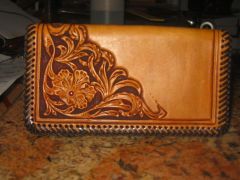 Sheridan style corner check book cover