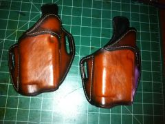 Pair of pancake holsters for Glock 21SF's with TRL-1 lights