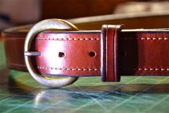 Double Belt - 25 year old Biachi buckle supplied by Customer
