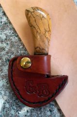 J. Cook Custom Round Knife in it's new home
