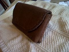 Phone case made with soft leather