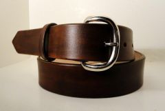 Dark Brown Dyed WIckett & Craig Tooling Leather Belt