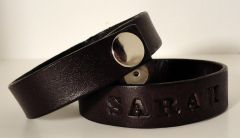 English Bridle Leather Wristbands
