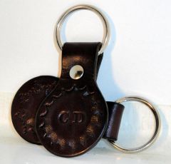 English Bridle Leather Key Fobs