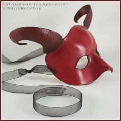 Ram's Horn Dragon Mask by Eirewolf