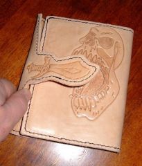 Skull Journal cover unfinished 08