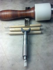Tools used for the custom order bracer
