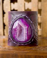 Winged druzy cuff