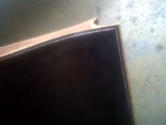 wife's leather tote bag