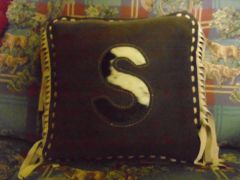 Suede Pillow for best friend's birthday