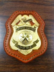 Houston Arson Bureau Investigator Badge and Holder