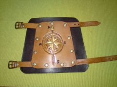 leather compass archery arm guard