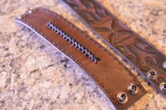mens bracelet with center braid.