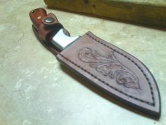 Sheath drop point tooled