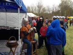Demonstrating on the Leather Horse