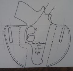 Pancake Holster Pattern 15 Cant