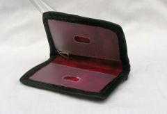 Two ID leather and carbon fiber wallet (interior view)