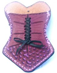 corset shaped small card/ ID wallet