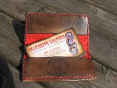 Nautical tattoo style business card/credit card wallet (interior)