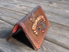 Nautical tattoo style business card/credit card wallet (side 2 profile)