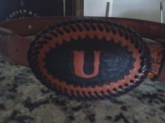 belt buckle  laced