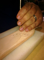 carving & tooling rifle sling - oak leaves